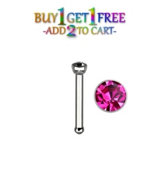 20G MEZCLA NARIZ HUESO 316L Quirúrgico Acero Inoxidable Circonita cúbica Anillo Labio Oreja Piercing 3077 Foto 1 de 4