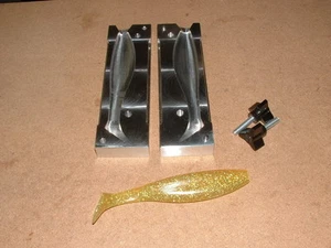 Salzwasser Shad Paddelschwanz -2 6" Form CNC Aluminium Trolling Rockfish - Bild 1 von 3