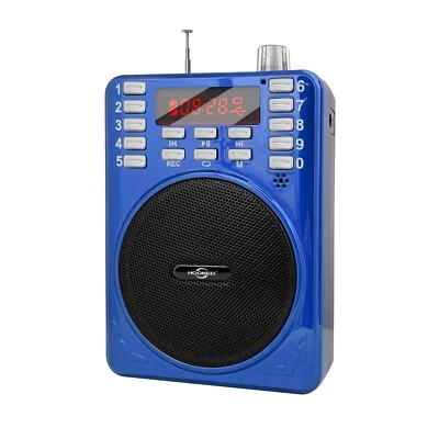 Hooked BT-279 3" Rechargeable PA Speaker System +USB/SD/FM/LED + Headworn Mic - Image 1 of 4