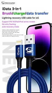 iData Restore USB Lightning iOS Data Lead Recovery DFU Cable iPhone iPad iPod UK - Picture 1 of 14