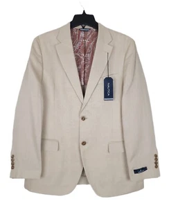 Nautica Men's Modern-Fit 100% Linen Sport Coat Tan Solid 40R NWT - Picture 1 of 7