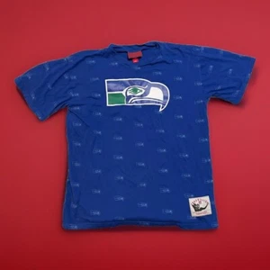 Seattle Seahawks Mitchell & Ness NFL Throwback Youth Shirt Size XL Rare Pattern - Picture 1 of 5