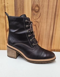Timberland Sienna hohe braune Damenstiefel mit seitlichem Reißverschluss Größe 9 - Bild 1 von 11