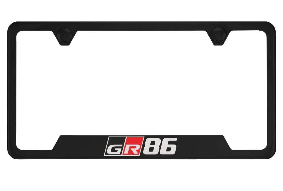 Marco de matrícula negro para Toyota GR 86 Foto 1 de 1