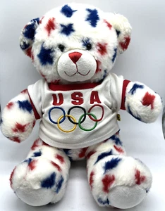 Build A Bear Stars Red White Blue USA Olympic Rings T-shirt 14"  BAB - Picture 1 of 9