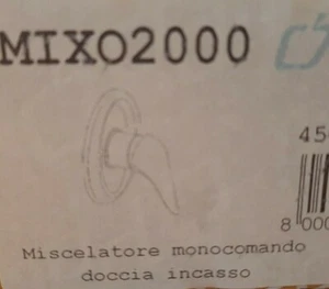 MISCELATORE MONOCOMANDO DOCCIA INCASSO PAINI MIXO2000 45CR69067S2 CROMO - Picture 1 of 2