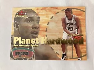 2000-01 Fleer Focus Planet Hardwood #2 of 10PH Tim Duncan Spurs - Bild 1 von 2
