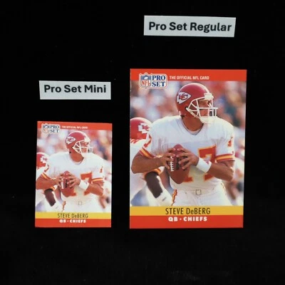 1990 Steve DeBerg Kansas City Chiefs Pro Set Mini #141 ... See Description - Image 1 of 2