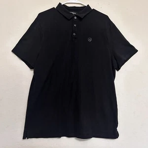 EXPRESS Poloshirt Herren Gr. XL schwarz Stretch Piqué Polo Löwe Logo Shirt - Bild 1 von 8