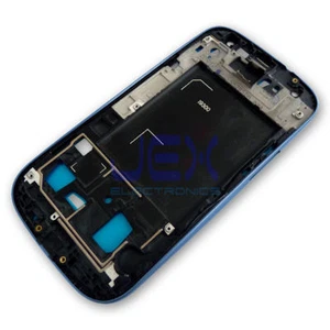 Blue Front Frame Middle Midframe Bezel Chassis For Samsung Galaxy S3 i9300 - Picture 1 of 3