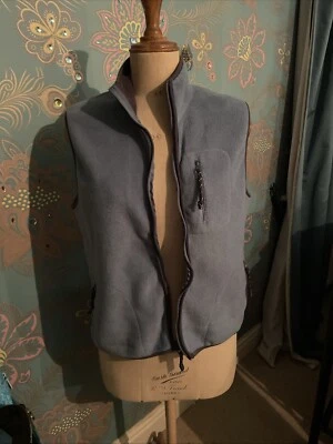 Old Navy Vintage 90’s Pale Blue Fleece Zip Gilet Size XL Mens Unisex Women’s - Image 1 of 4