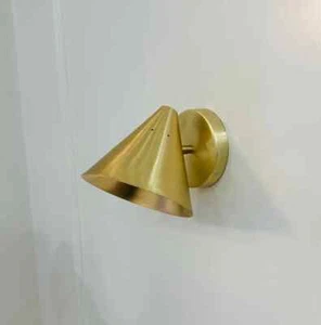 Wall Sconce Mid Century Modern  Raw Brass Wall Lamp Lights - Picture 1 of 7