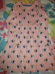 Mini Boden Pink Long Sleeved Hedgehog Dress Size 6-7 (122cm) - Picture 1 of 6