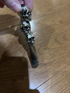 Boston Warehouse Chrom Skelett Totenkopf Streuer - Bild 1 von 7