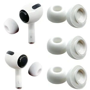 6 x Cubierta de repuesto de silicona para auriculares para Apple Airpods Pro 3 (S/M/L) - Imagen 1 de 30