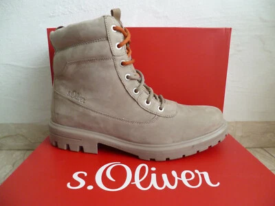 s.Oliver Hombre Botas Botines Beige ¡Nuevas! Foto 1 de 4