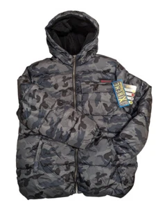 New NWT iXtreme Outfitters Camo Puffer Jacket Youth 18 Fleece Lined Hooded - Picture 1 of 11