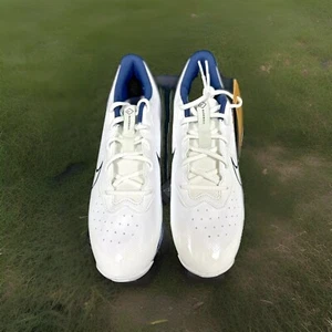 Nike Cleats Men's Size 11 Alpha Huarache 4 Keystone Baseball White/Navy - Picture 1 of 6