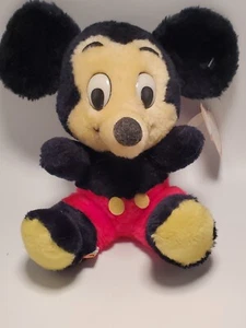 Peluche Vintage Disney Mickey Korea Productions con etichetta originale - Foto 1 di 10