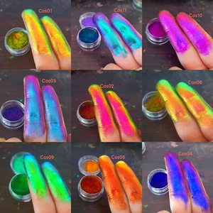 Small Jar Mirror Chameleon Pigment Pearlescent Epoxy Resin Powder Colour Change - Picture 1 of 19