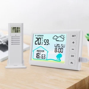 Digital Wireless Clock with Temperature Humidity Measurement Capability - Picture 1 of 11
