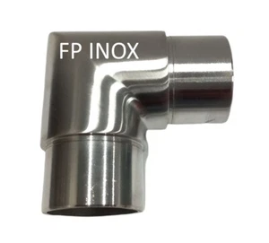Coude inox A2 Satinée Pour Tube Diamètre 33.7mm Epaisseur 2mm Garde Corps - Imagen 1 de 6