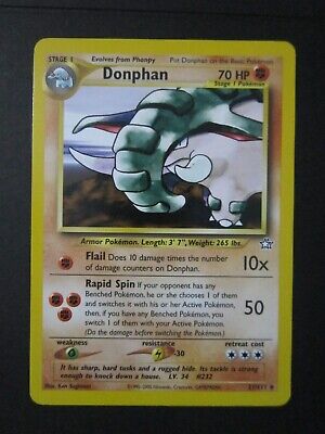 Donphan Pokemon Card 21/111 Neo Genesis Non Holo Rare Never Played Nm-