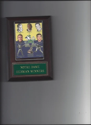 NOTRE DAME HEISMAN WINNERS PLAQUE FOOTBALL NCAA FIGHTING IRISH Cover