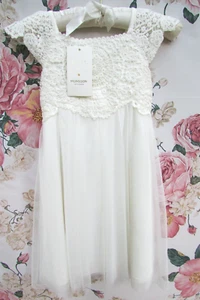 BNWT Ivory Cotton Estella Bridesmaid Party Occasion Dress Age 2-3 MONSOON €60 - Picture 1 of 14
