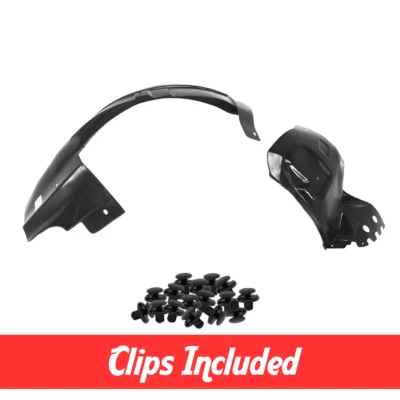Front Right Fender Liner Sections Set w/ Clips For 2008-2013 Cadillac CTS Foto 1 de 3