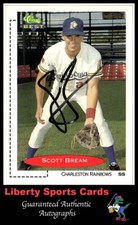 1991 Classic Best Scott Bream #184 Authentic Autographed Charleston Rainbows
