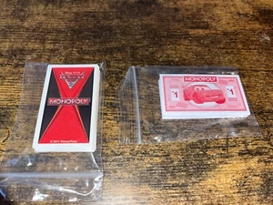 MONOPOLY Disney Pixar Cars 2 Race Track Board Game Replacement Cards & Cash - Picture 1 of 1