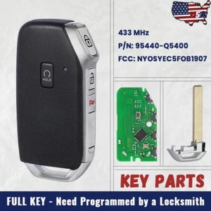 95440-Q5400 for Kia Seltos 2021 2022 2023 Smart Prox Remote Key Fob +Insert Key - Picture 1 of 4