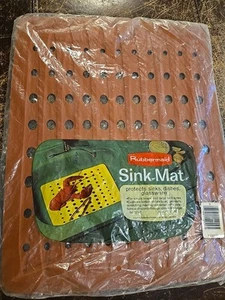 Rubbermaid Kitchen Terra Cotta Sink Mat 12 3/4” x 16” New In Package 1975 - Picture 1 of 5