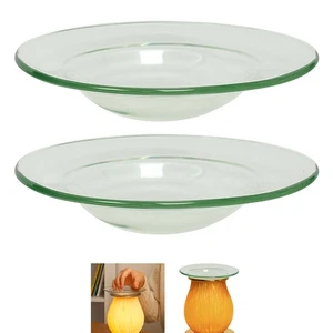 2 Stück Ersatz Glasschale Elektrisch Ölwärmer Lampen Aromatherapie Wärmer 4" - Bild 1 von 1