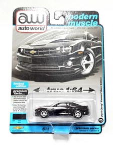 1/64 Scale AW Auto World Modern Muscle 2010 Chevy Camaro Hurst Edition BLACK - Picture 1 of 4