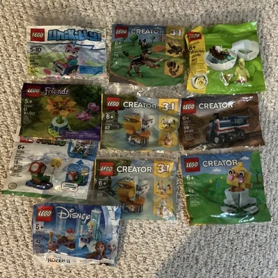 LEGO 10 bolsas de polietileno Super Mario, Creator, Disney, Friends, Uniki Stocking Stuffers Foto 1 de 3
