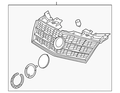 Genuine GM Grille 25876967 — 第 1/2 张图片