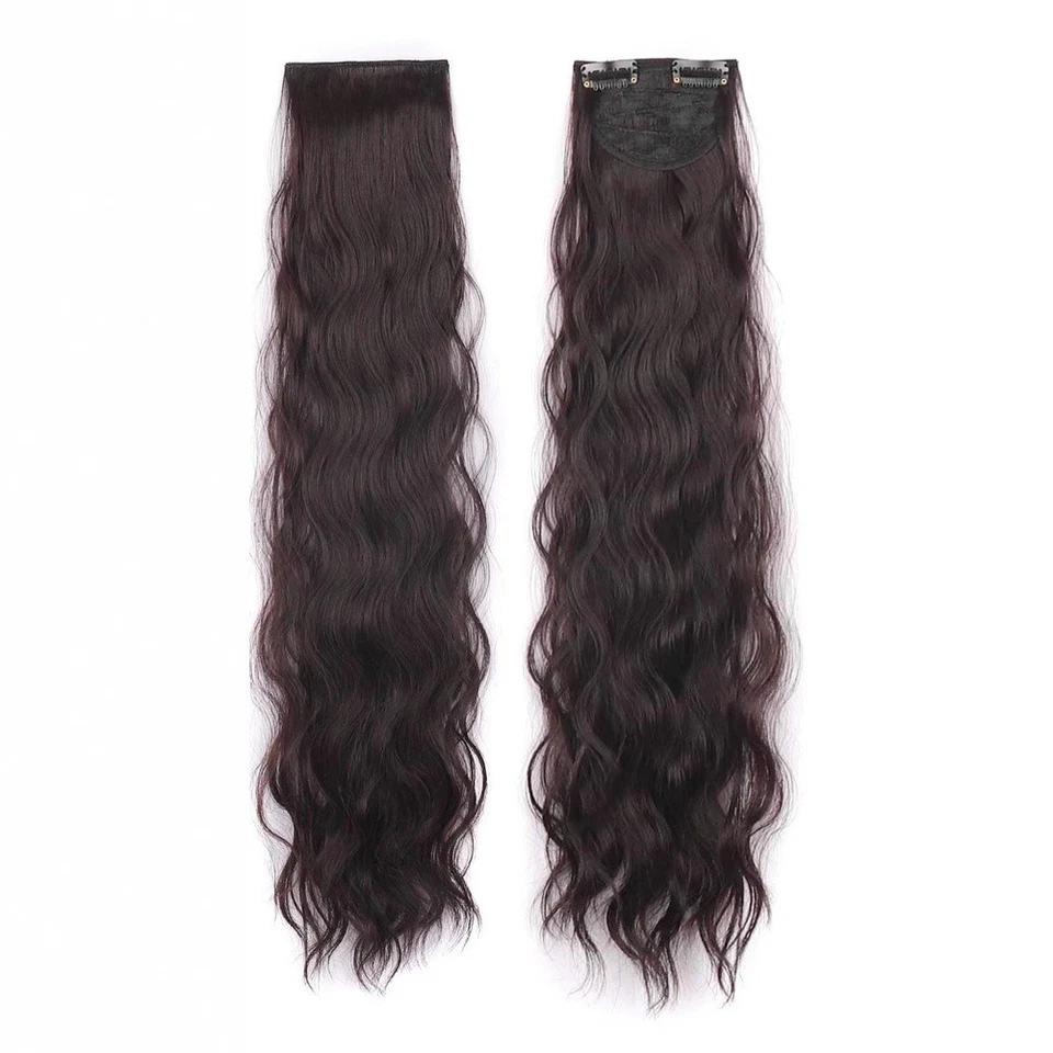 Hitzebeständige Kunsthaar Extensions 3 Stück Wellig Lang Lockig Clip In Set - Bild 1 von 4