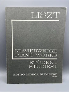 Liszt Piano Works Studies 1 Klavierwerke Piano Studies 1970 Budapest - Picture 1 of 7