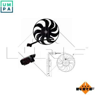 FAN ENGINE COOLING 47392 FOR AGU/AJQ/APP/AQA/ARZ/ARY/AUQ/AWP/ATC/ARX/AUM 1.8L - Image 1 of 4
