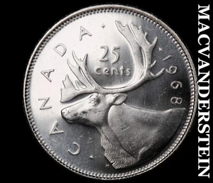 Kanada: 1968 25 Cent Silber - Auswahl Gemme Stempelglanz #D82 - Bild 1 von 2