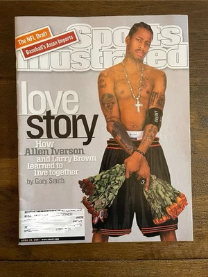 Sports Illustrated 23 de abril de 2001.  Allen Iverson, Philadelphia 76ers Love Story Foto 1 de 2