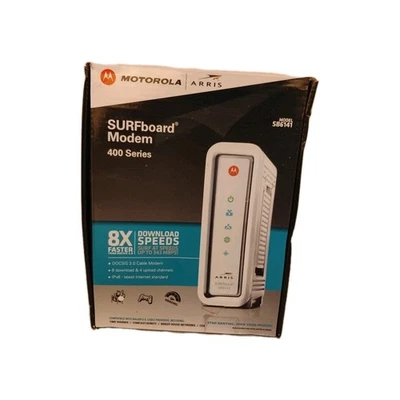 Motorola SB6141 SURFboard eXtreme DOCSIS 3.0 Cable Modem 300 mbps - Image 1 of 4