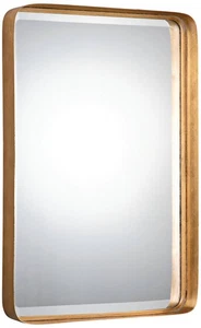 Crofton Gold Leaf 20 1/4" x 30 1/4" Wall Mirror - Picture 1 of 1