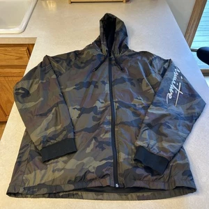 Giacca primitiva uomo grande mimetica giacca a vento felpa con cappuccio outdoor skateboard militare - Foto 1 di 6