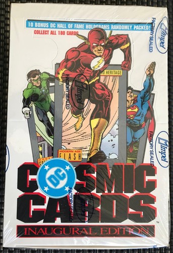 4 Packs Of DC Cosmic Cards Inaugural Edition Vintage Trading Cards. 12