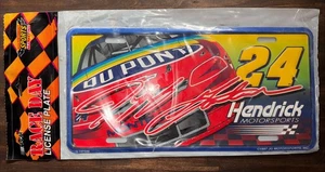 Vintage Jeff Gordon Metal License Plate #24 Dupont NASCAR Wall Decor 1997 VTG - Picture 1 of 5