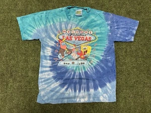 Wild Gear Sponge Bob Square Pants T-shirt Colorful Tie Dye YOUTH Size L Large - Picture 1 of 7