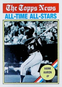2025 TOPPS HERITAGE ALL-TIME ALL-STARS #346 HANK AARON ATLANTA BRAVES - Picture 1 of 2